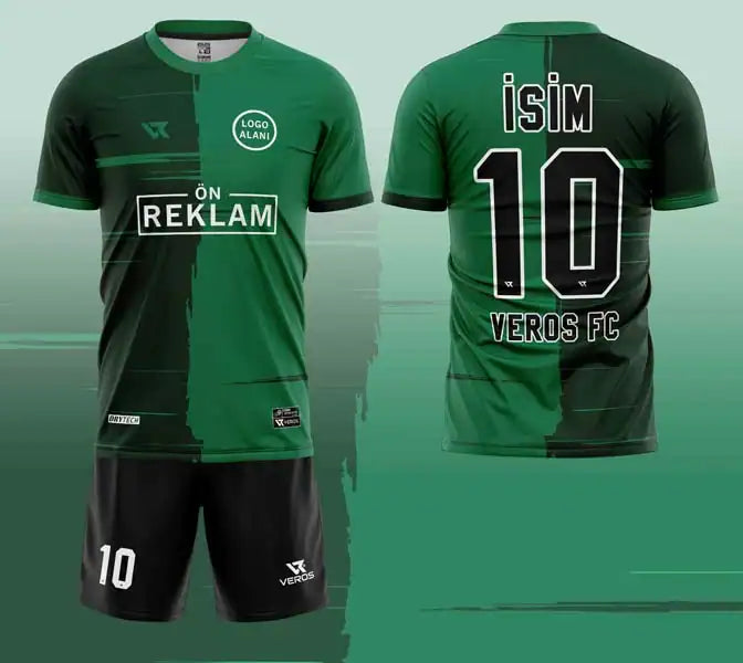 Yeşil Desenli Halı Saha Forması VF00016