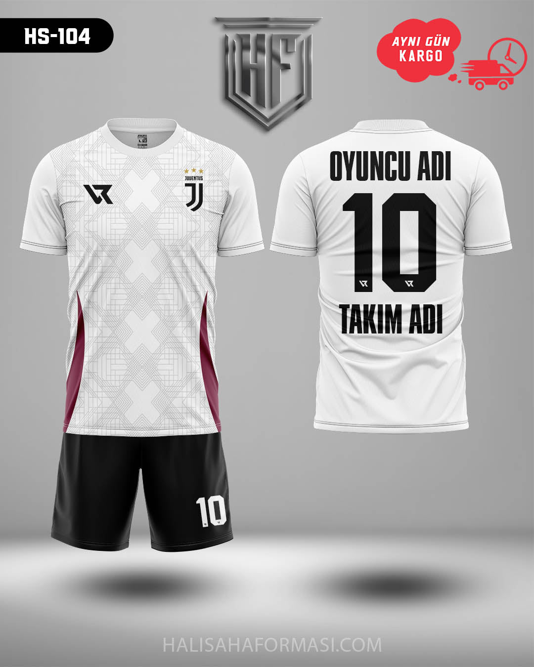 Juventus Beyaz-Krem Yeni Sezon Takım Forması Tasarla