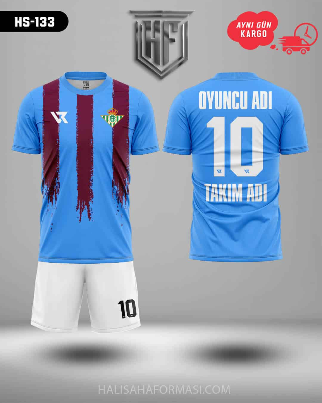 Real Betis Bebe Mavi Siyah Desenli Forma