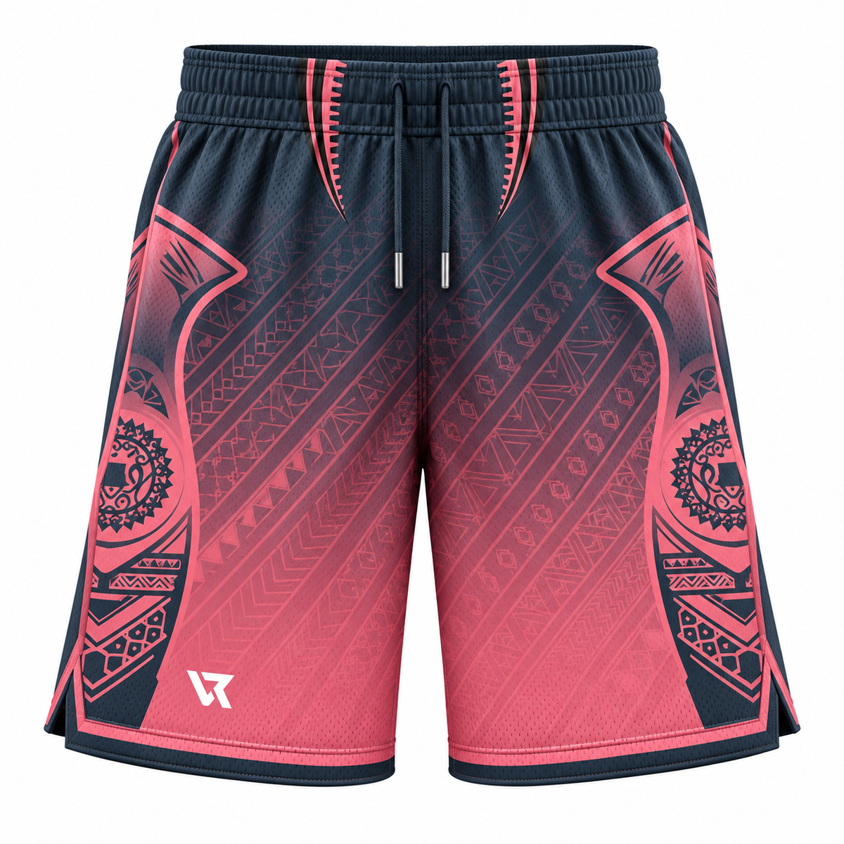 VEROS Coral Tribal Basketbol Forma Takımı eşleşen basketbol şortu