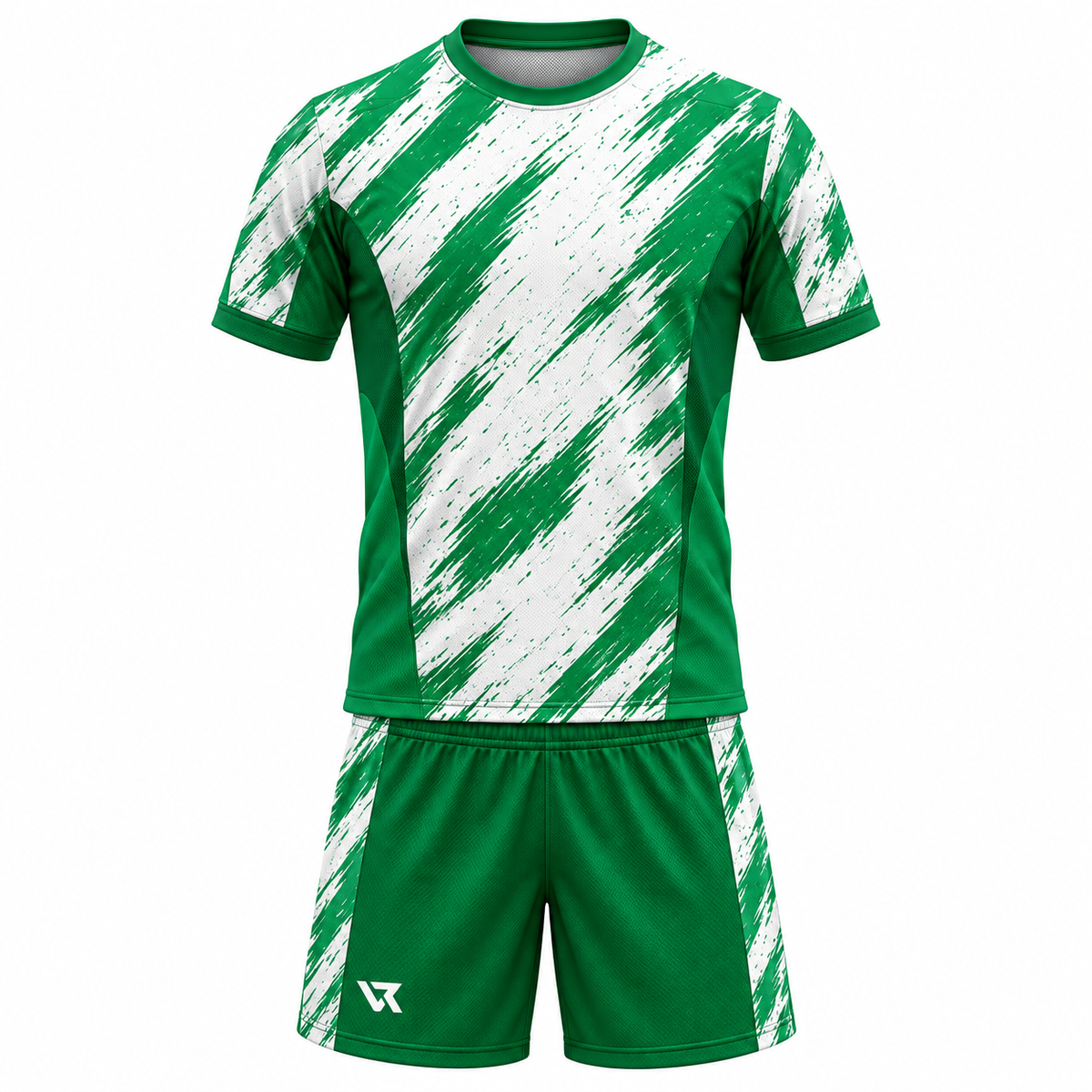 VEROS Emerald Grunge Futbol Forma Takımı forma ve şort seti