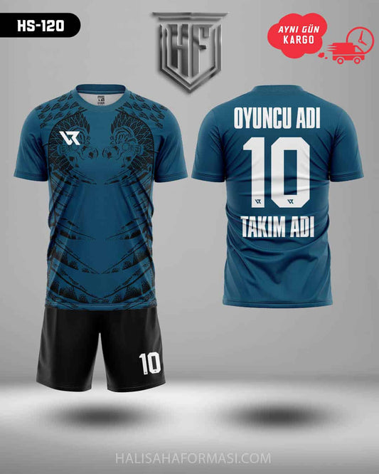Club America Mavi Turkuaz Siyah Desenli Forma