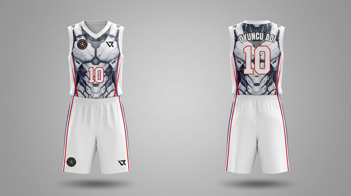 Mecha Desenli Basketbol Forması