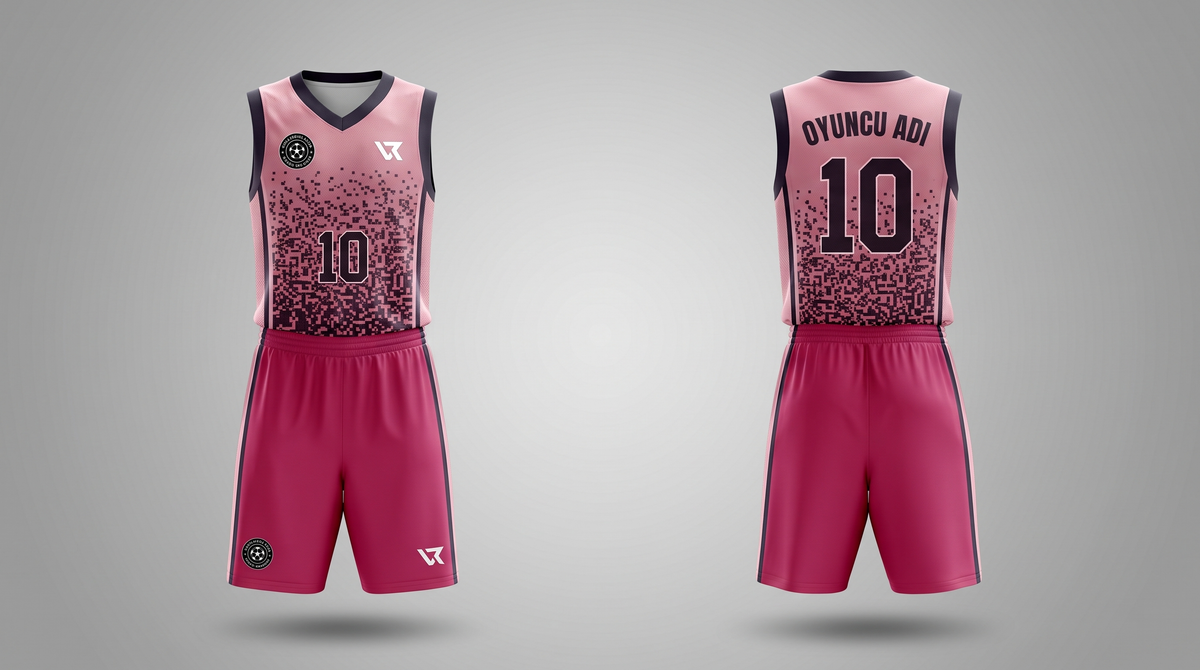 Dijital Geçişli Desenli Basketbol Forması