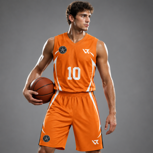 Rüzgar Desenli Basketbol Forması VB-AI022 - sporcu üzerinde
