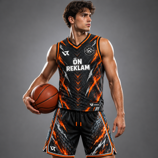 VEROS Ember Beast Basketbol Forma Takımı - sporcu üzerinde