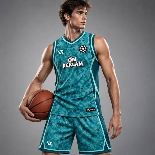VEROS Aqua Stone Basketbol Forma Takımı - sporcu üzerinde