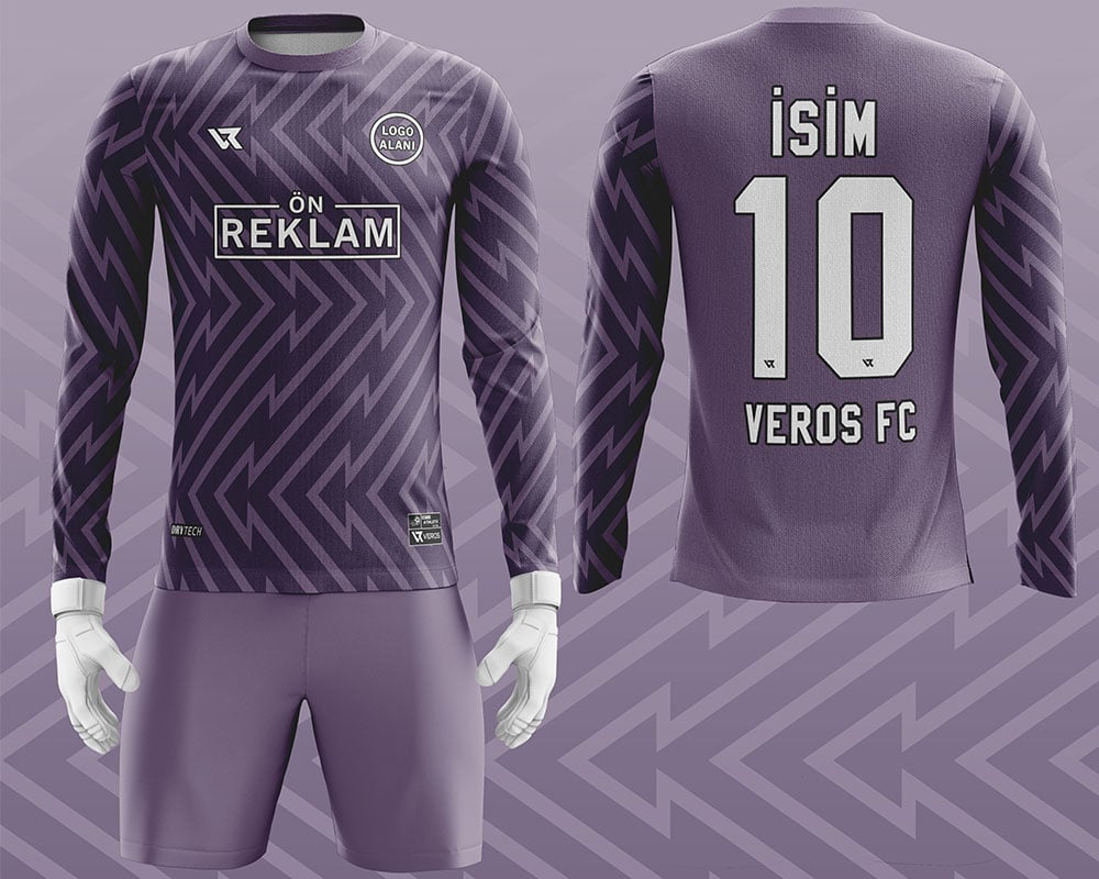 Özel Tasarım Kaleci Forması Mor VFK0002