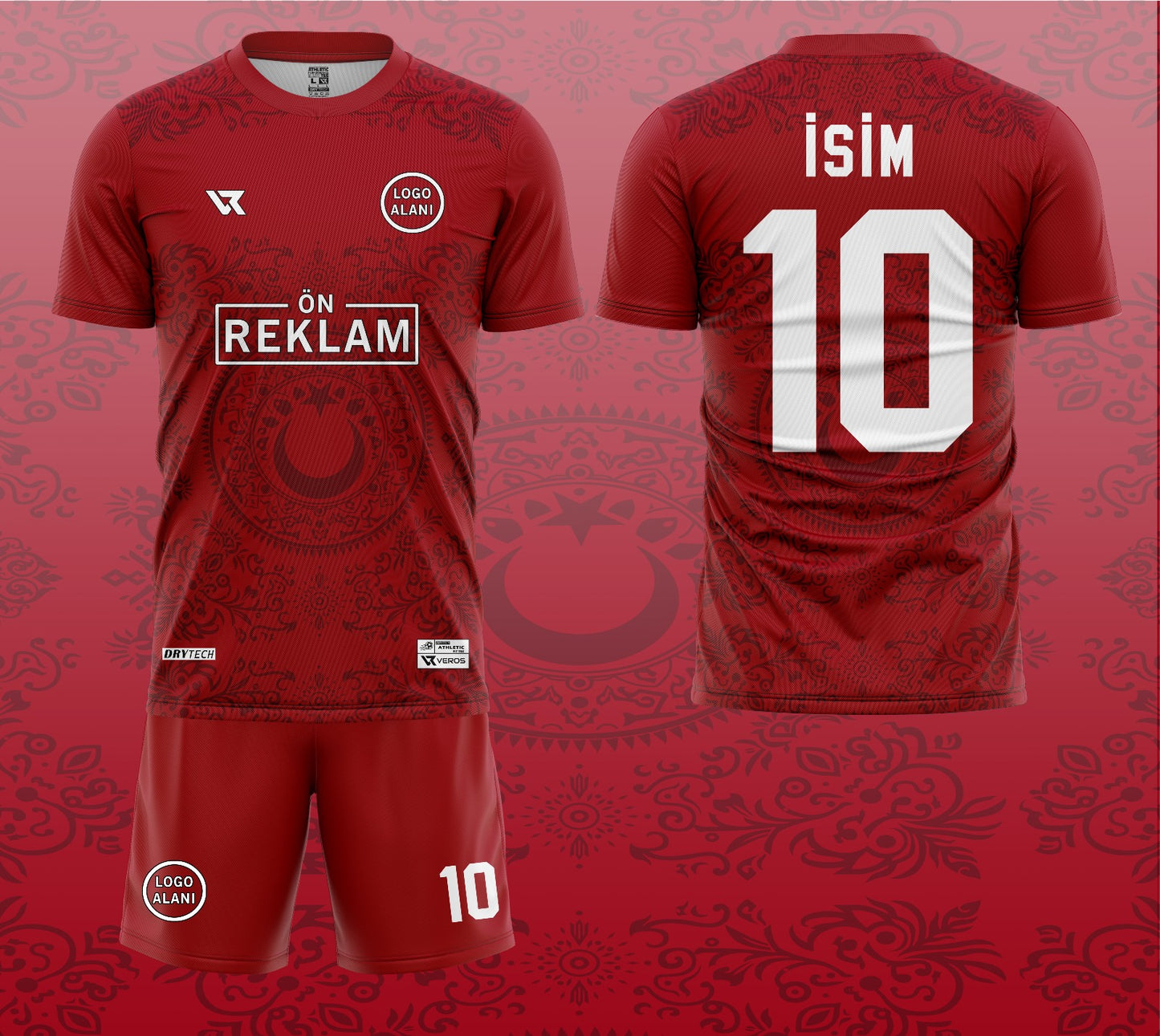 Ay-Yıldız Kırmızı Halı Saha Forması VF01923