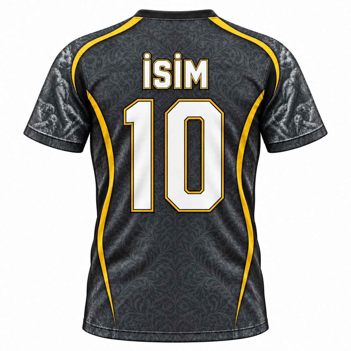 VEROS Mermer Zafer Kişiye Özel Futbol Forma Takımı arka görünüm isim ve 10 numara