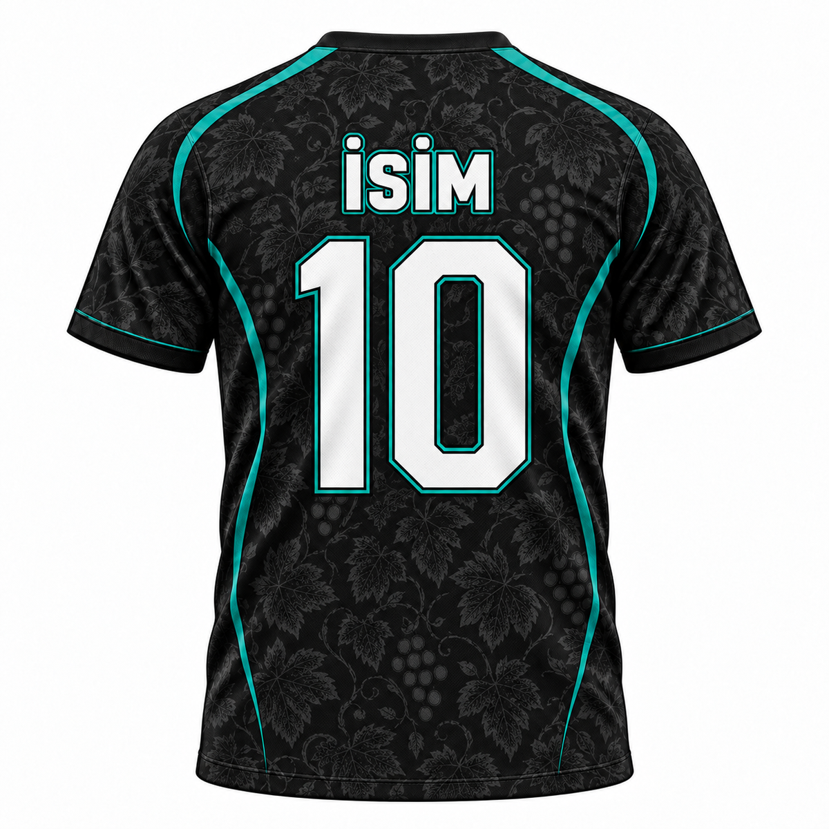 VEROS Gece Bağı Kişiye Özel Futbol Forma Takımı arka görünüm isim ve 10 numara