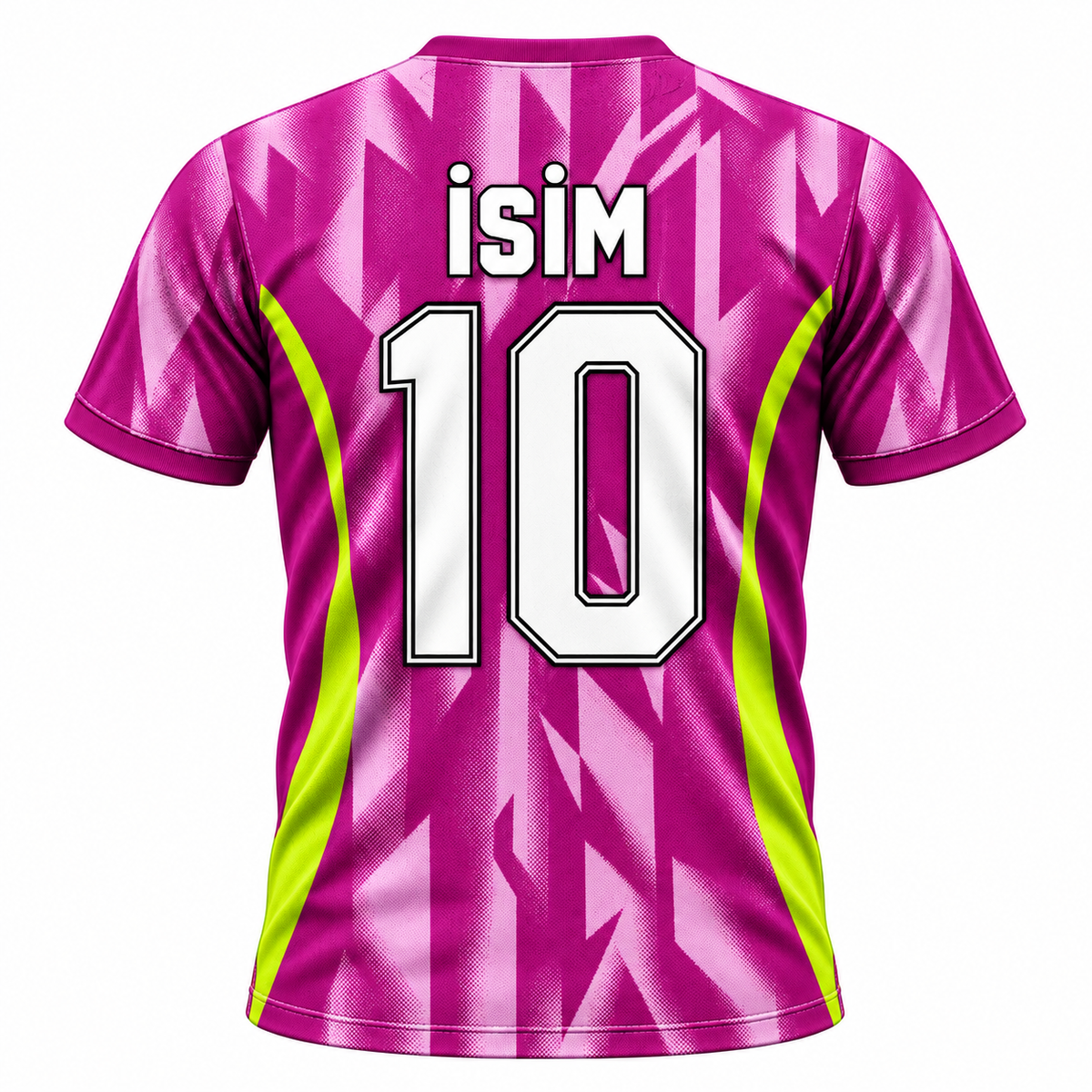 VEROS Mor Volt Kişiye Özel Futbol Forma Takımı arka görünüm isim ve 10 numara