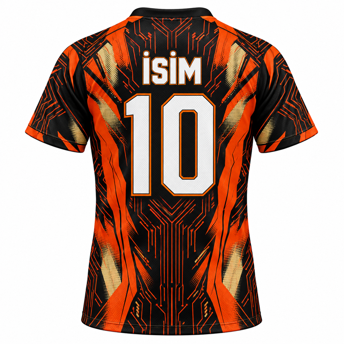 VEROS Ember Circuit Futbol Forma Takımı arka isim ve numara görünümü